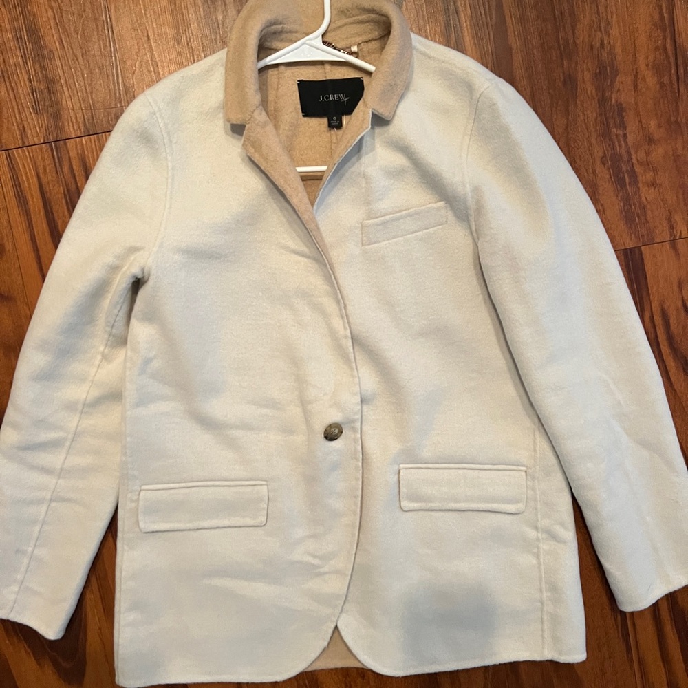 NWT J Crew Leighton BJ930 blazer-jacket in double-faced wool coat 6 🍁🍂🍁🍂